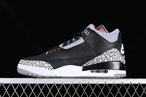 All categories Air Jordan Jordan series basketball shoes Air Jordan 3 pure original Air Jordan 3 Retro Black Cement (2018) AJ3 Joe 3 replica black cement 854262-001